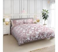 Emma Barclay Butterfly Meadow - Parure de lit Jacquard orné de Fleurs Rose pâle - Super King Size