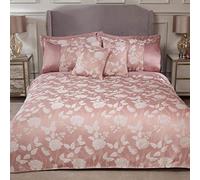 Emma Barclay Butterfly Meadow - Parure de lit Jacquard ornée en Rose pâle - King Size
