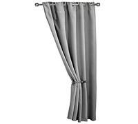 Emma Barclay Cali Eyelet Rideau de Porte occultant Thermique à œillets Gris 168 x 213 cm