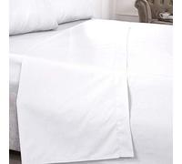 Emma Barclay Drap Plat en Percale 180 Fils Blanc pour lit Super King Size