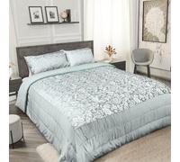 Emma Barclay Eden EDEBEDDUC Couvre-lit matelassé en Jacquard pour lit Double/King Size Bleu Canard