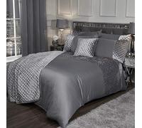 Emma Barclay Glamour Parure de lit Size Argenté, Polyester, Super King Bed