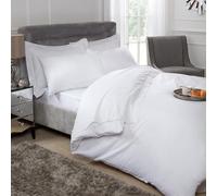Emma Barclay Housse de Couette de Luxe en Coton égyptien 200 Fils/cm² Blanc - Lit Simple