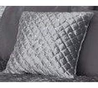 Emma Barclay Housse de Coussin Glamour Argenté 43,2 x 43,2 cm, Polyester, 43 x 43 cm