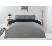 Emma Barclay Lyla Parure de lit réversible Bleu Marine/Gris - King Size