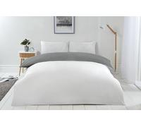 Emma Barclay Lyla Parure de lit réversible Gris/Blanc - Simple