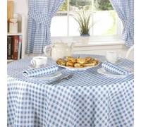 Emma Barclay Molly Nappe Ronde Vichy Bleu 160 cm
