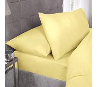 Emma Barclay Paire de taies d'oreiller en Percale 180 Fils au Pouce carré Citron