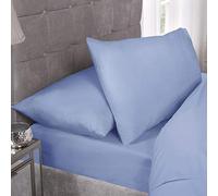 Emma Barclay Paire de taies d'oreiller en Percale 180 Fils Bleu