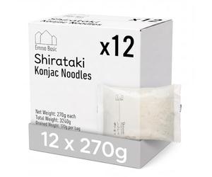 Emma Basic Shirataki Konjac Nouilles 12x270g | Végétalien | Sans gluten
