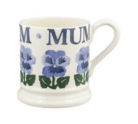 Emma Bridgewater Blue Pansies Mum Mug 1/2 pinte