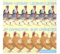 Emma Bridgewater carré Lot DE 20 Serviettes en Papier Motif Poules Poules - 33 cm