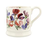 Emma Bridgewater Grande tasse à café en céramique de 1/2 pinte, cappuccino, latte, café, tasse à thé, beau cadeau d'anniversaire, tasse à café, pois de senteur multicolore, céramique