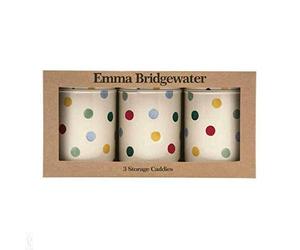 Emma Bridgewater Lot de 3 boîtes rondes à pois