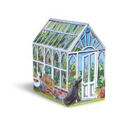 Emma Bridgewater Matthew Rice Boîte en étain en forme de maison verte 120 x 135 x 75 mm