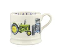 Emma Bridgewater Mug Céramique 175ml - Tasse Personnalisée, Idée Cadeau pour Homme et Femme, Collègue de Travail - Original Peint à la Main pour Café, Thé, Cappuccino - Tracteurs