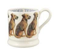 Emma Bridgewater Mug Ceramique 300ml - Grande Tasse Personnalisée, Idée Cadeau pour Homme et Femme, Mug Collegue de Travail, Mug Original Peint à la main pour Café, Thé, Cappuccino - Border Terrier