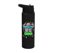 Emma Christmas Helper, assistante au pôle Nord (Emma) Stainless Steel Insulated Water Bottle