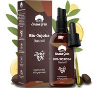 Emma Grün Huile de jojoba pressée à froid 100 ml [100 % pure] - Huile de jojoba bio de qualité supérieure pour barbe, peau et cuir chevelu - Huile de jojoba Clean - Huile cosmétique de jojoba pour