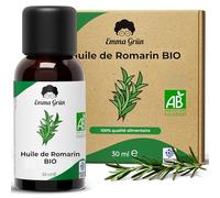 Emma Grün® Huile de Romarin BIO à Haute Dose 30ml [100% naturelle] - Huile Essentielle de Romarin à Cinéole - QUALITÉ BIO DE GRECE - Huiles Essentielles Bio - Rosemary Oil - QUALITÉ ALIMENTAIRE