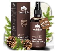 Emma Grün® Spray de pin 100 ml - Spray d'intérieur et de coussin à l'huile | Avec un parfum frais et boisé pour les pièces de vie, les textiles et la voiture, issu de la culture sauvage durable - Pinus
