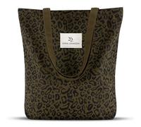 Emma Jonasson Sac Tote en Toile - Fermeture éclair et Poche intérieure - Tissu Coton Aestetic Canvas