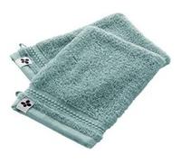 Lot de 2 Gants 15x21cm en Coton Bio Coloris Bleu Glacier - EMMA -