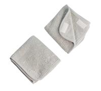 Emma Lot de 2 housses de rechange en tissu éponge Gris