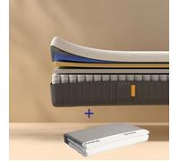 EMMA | Matelas Hybride II 200x200 + Protège-Matelas | Mémoire de Forme + Ressorts | MEILLEUR CHOIX Emma | Dos Apaisé | 25cm