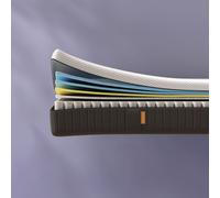EMMA Matelas Hybride Premium II 180x200 Confort Premium Ressorts + Mémoire de Forme 7 Zones 7 Couches Thermo-régulant 27cm