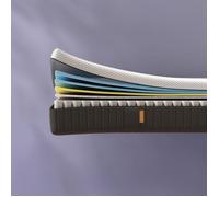 Emma Matelas Hybride Premium Ii 90x200 Confort Premium Ressorts + Mémoire De Forme 7 Zones 7 Couches Thermo-Régulant 27cm
