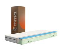 Emma Matelas One | 90 x 190 cm | Hauteur 18 cm | Confort Ferme Médium | Mousse à Mémoire de Forme & Airgocell® | Housse Respirante UltraDry™ | Soutien Ergonomique | Conçu en Allemagne
