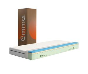 Emma Matelas One | 90 x 190 cm | Hauteur 18 cm | Confort Ferme Médium | Mousse à Mémoire de Forme & Airgocell® | Housse Respirante UltraDry™ | Soutien Ergonomique | Conçu en Allemagne