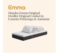EMMA Matelas Original 90x190 + Oreiller Emma Original Confort 50x70 + Couette Printemps & Automne Emma 140x200