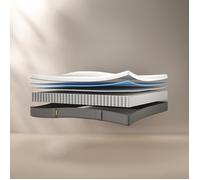 EMMA | Matelas Original Lite+ 160x200 cm | Ressorts + Mousse à Mémoire de Forme | Housse Plus Respirante| Confort 5 couches 22cm