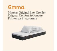 EMMA Matelas Original Lite 80x200 + Oreiller Emma Original Confort 50x70 + Couette Printemps & Automne Emma 140x200