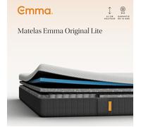 Matelas Emma Original Lite | Mousse à mémoire de forme, ressorts ensachés | 120x200 cm | hauteur 22 cm | Moyen-ferme (H7) | Soutien à 3 zones | Ergonomique | Ultra respirant | Durable | Housse lavable