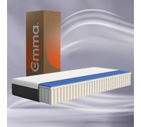 Emma Matelas Original Plus | Hybride II | Mousse à mémoire de Forme et Ressorts ensachés | 90x200 cm | Hauteur 25cm | Moyen-Ferme (H7) | Soutien à 7 Zones | Ergonomique | Ultra-Respirant | Air +