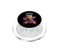 Emma Motif Chat Dansant coloré pour Fille Nom Emma PopSockets PopGrip pour MagSafe