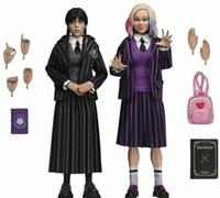 Emma Myers ENID & Jenna Ortega WEDNESDAY Wednesday Nevermore Figurines Neca