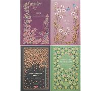 Emma, Northanger Abbey, and Sense and Sensibility by Jane Austen (Hardcover) with Emma Journal - An Elegant Cranford Edition Set of Wit, Romance, and Social Insight