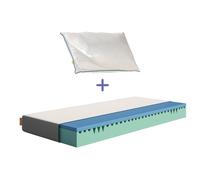 EMMA Pack Matelas Confort 90x200 cm + 1 Oreiller Nuage Sommeil Réparateur Indépendance De Couchage Confort Optimal Lavables