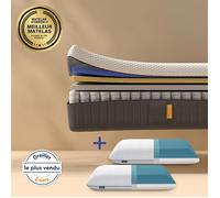 EMMA | Pack Matelas Emma Original 140x200 + 2 Oreillers Emma Original Adapt | Mémoire de Forme + Ressorts | MEILLEUR CHOIX Emma