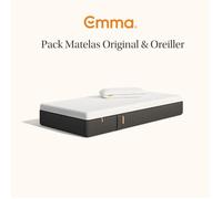 Pack Matelas Original 90x200 + Oreiller Emma Original Adapt | Mémoire de Forme + Ressorts | Respiration Maximale