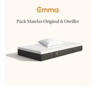 Pack Matelas Original+ 90x200 + Oreiller Emma Original Confort Elite 70x40 | Mémoire de Forme + Ressorts