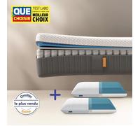 EMMA | Pack Matelas Emma Original Lite 180x200 cm + 2 Oreillers Emma Original Adapt | Ressorts + Mousse à Mémoire de Forme