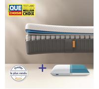 EMMA | Pack Matelas Emma Original Lite 90x200 cm + Oreiller Emma Original Adapt | Ressorts + Mousse à Mémoire de Forme