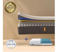 EMMA | Pack Matelas Hybride II 90x200 + Oreiller Original | Mémoire de Forme + Ressorts | MEILLEUR CHOIX Emma | Respiration
