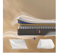 EMMA | Pack Matelas Hybride II Plus 80x200 + Oreiller Nuage + Couette Légère | Mémoire de Forme + Ressorts | Housse Plus Respirante