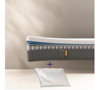 EMMA | Pack Matelas Original II Plus 90x190 + Oreiller Nuage | Ressorts + Mémoire de Forme | Housse Plus Respirante